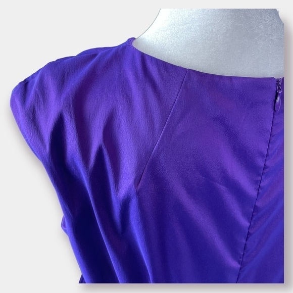 Alex Evening Formal Long Gown Dress Purple Eggplant Size 12 - Picture 8 of 10